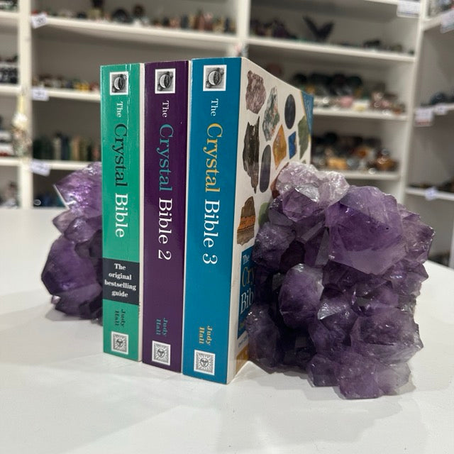 Amethyst Cluster Bookends | 3.1kg