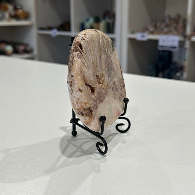 Pink Amethyst Slab with Stand | 319g