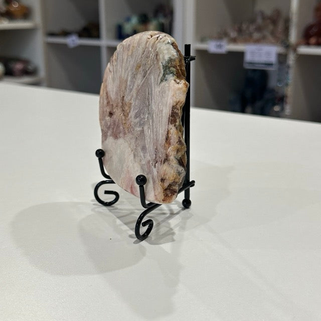 Pink Amethyst Slab with Stand | 319g