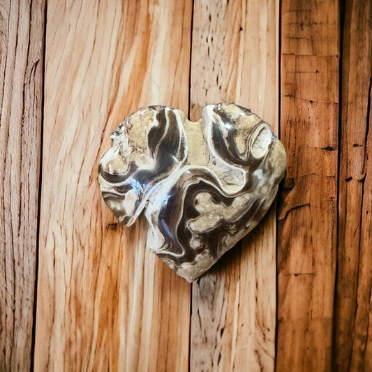 Chocolate Calcite Heart