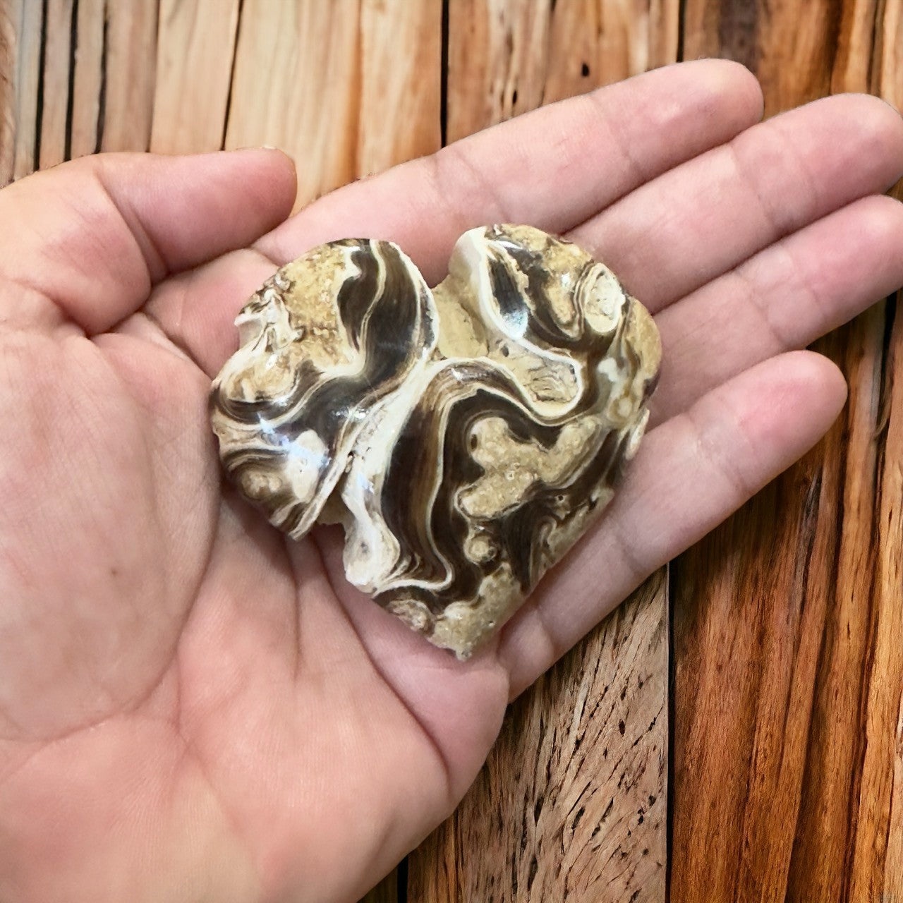 Chocolate Calcite Heart