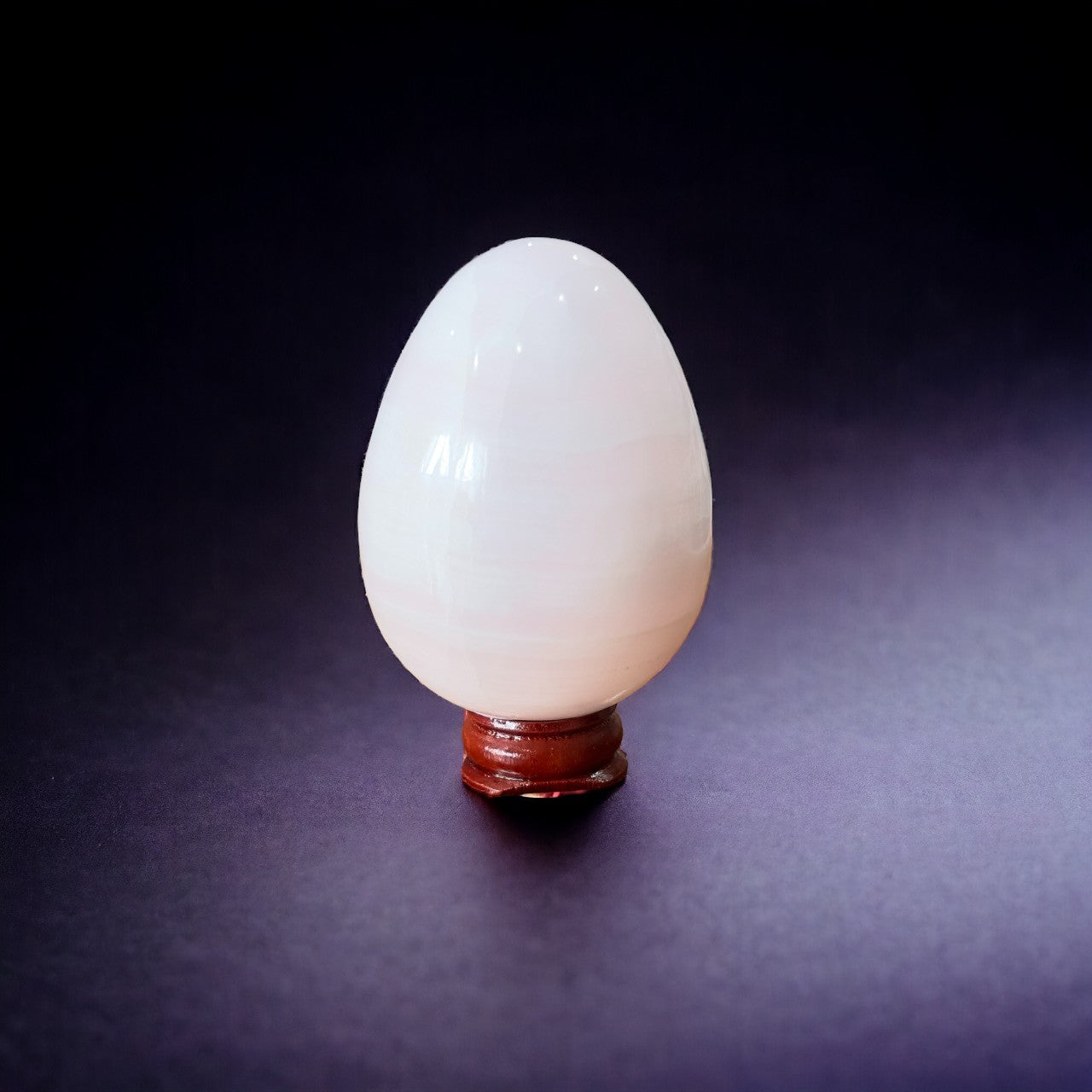 Pink Mangano Calcite Egg