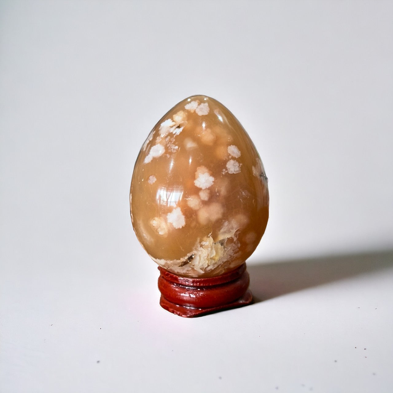 Flower Agate Egg