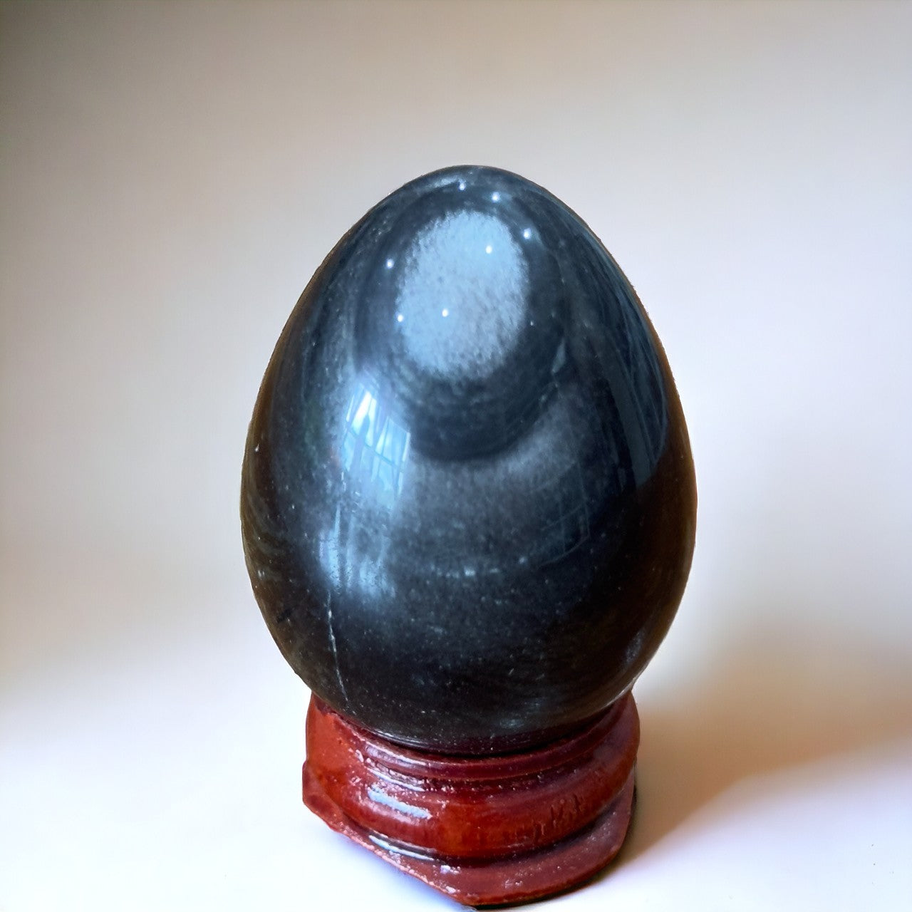 Silver Obsidian Egg