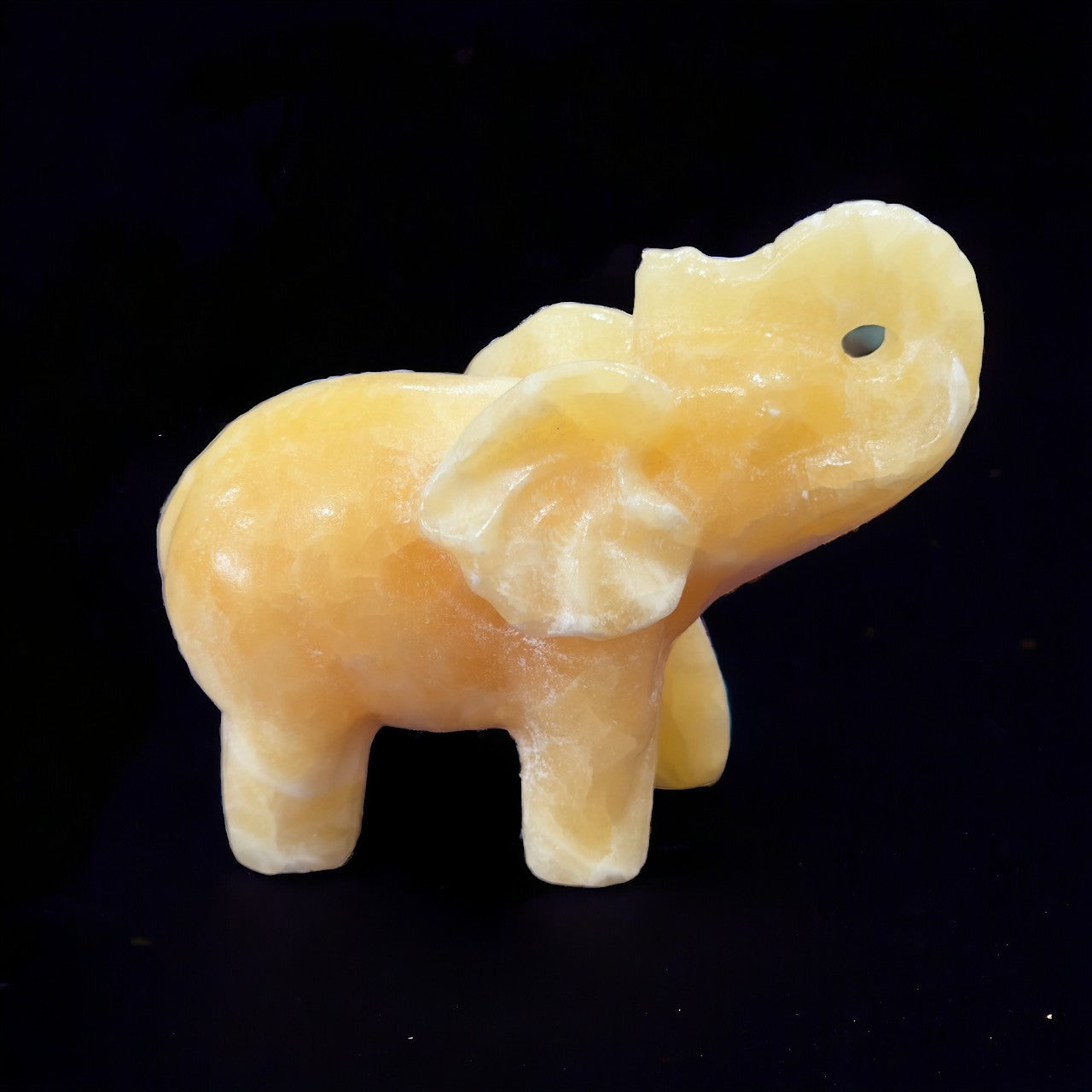 Orange Calcite Elephant | Charlie