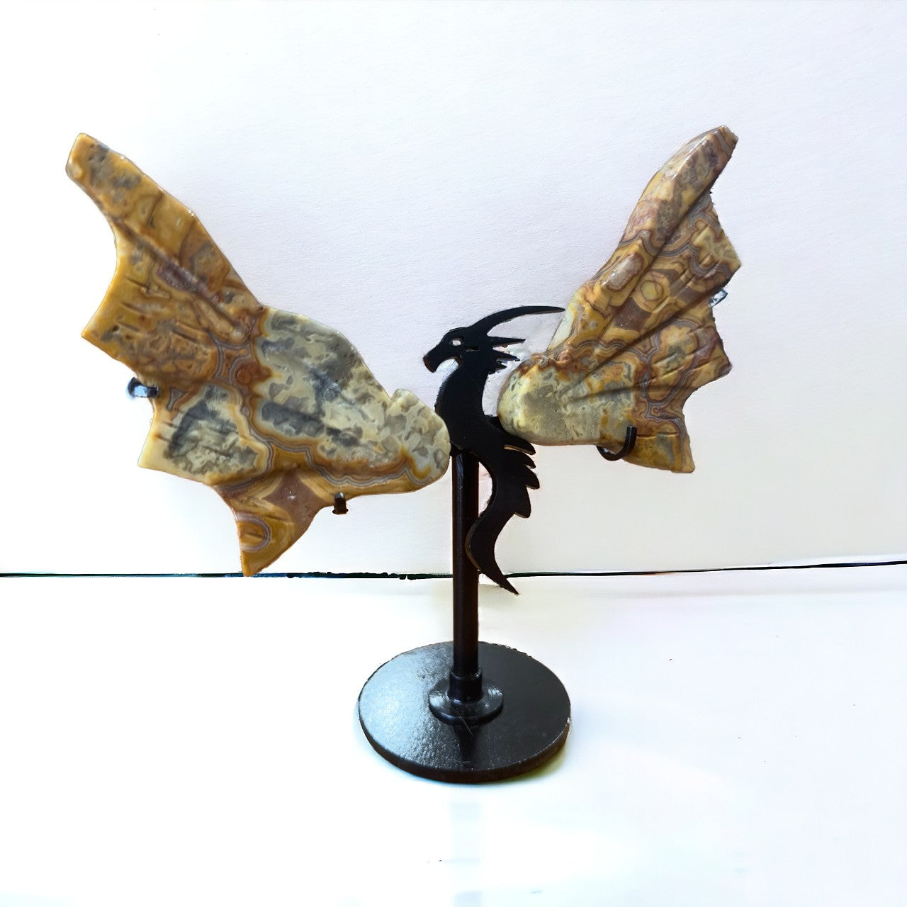 Crazy Lace Agate Dragon Wings