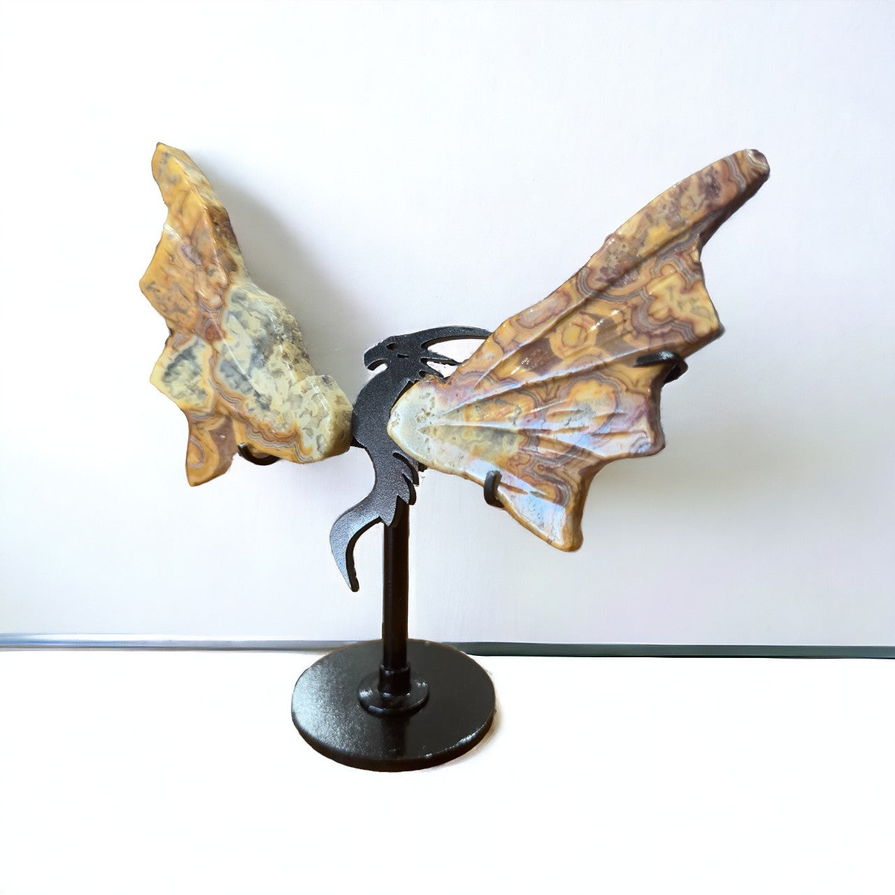 Crazy Lace Agate Dragon Wings