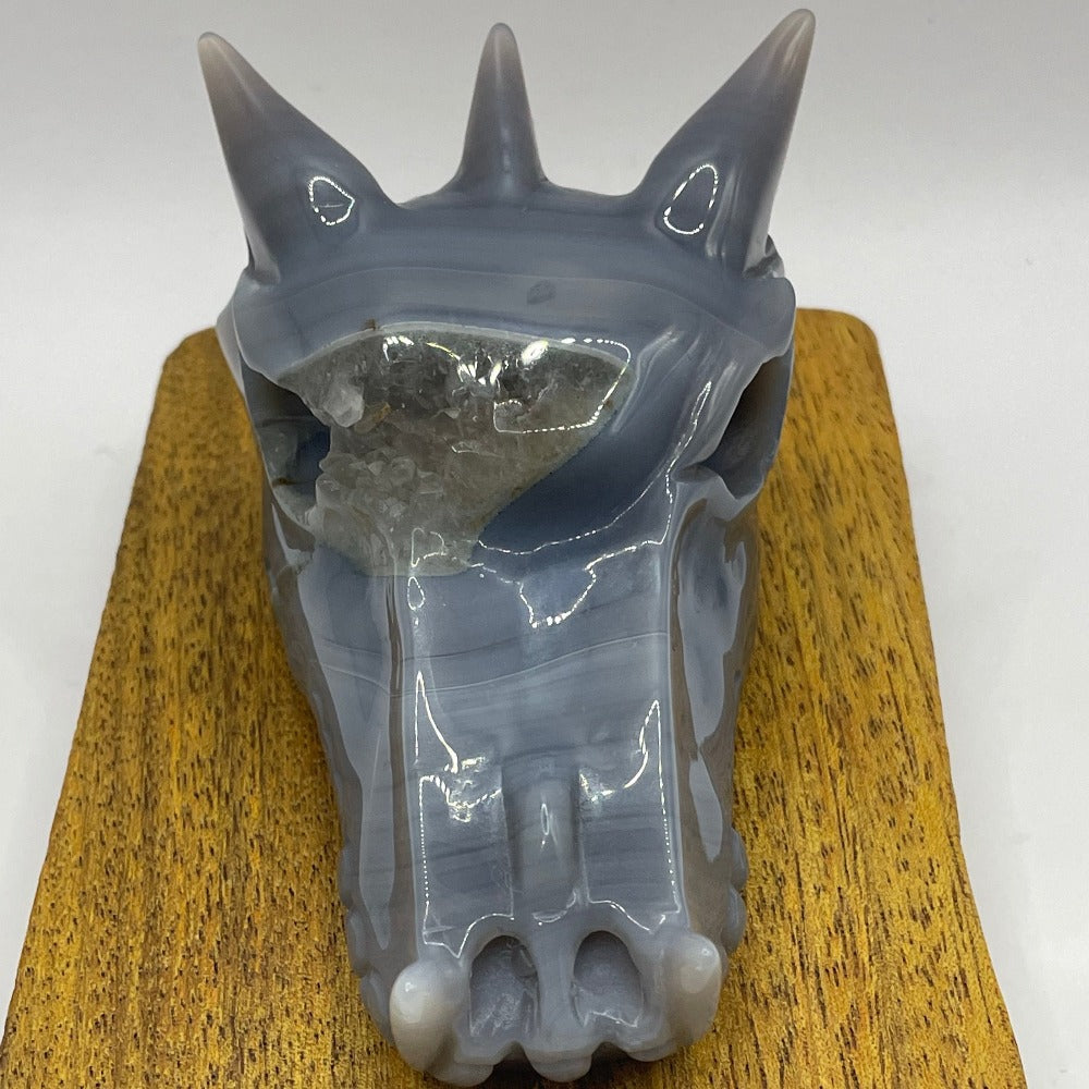 Druzy Agate Dragonhead
