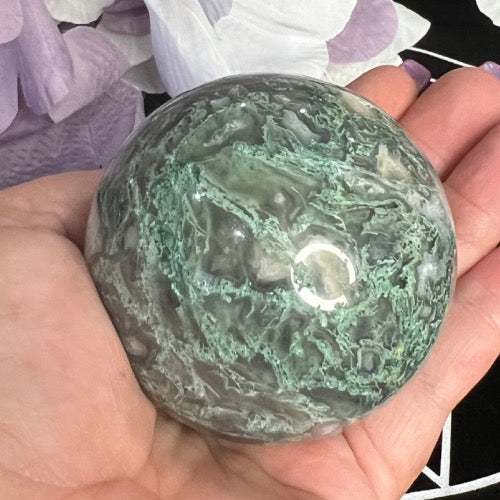 Moss Agate Sphere