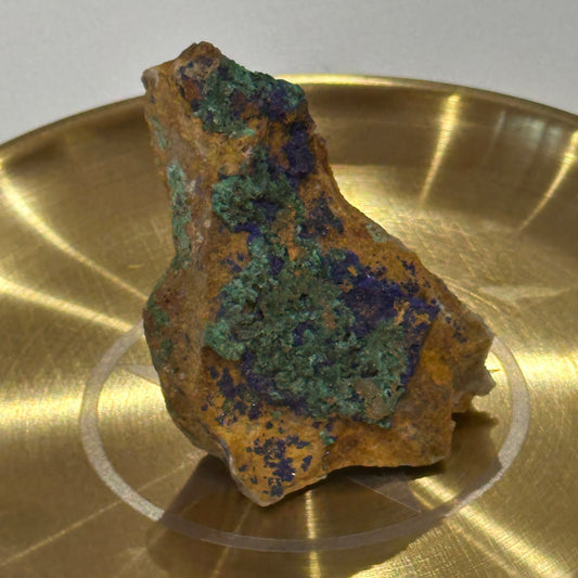 Azurite with Malachite Specimen Raw