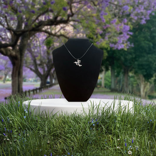 Amethyst Hummingbird Pendant