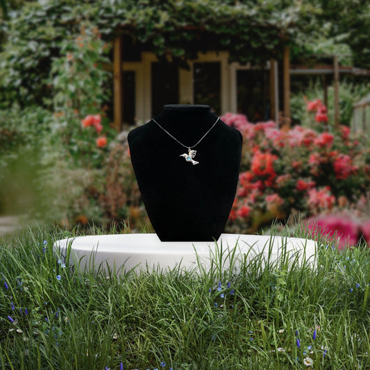 Labradorite Hummingbird Pendant