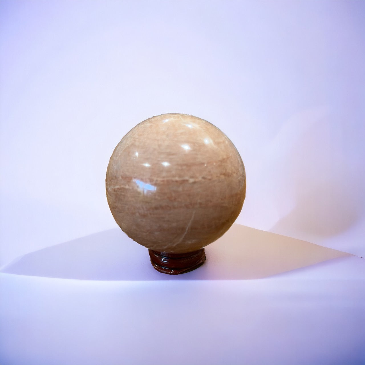 Peach Moonstone Sphere | 425g