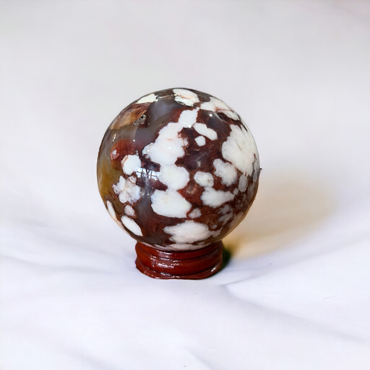 Carnelian Flower Agate Sphere | 296g