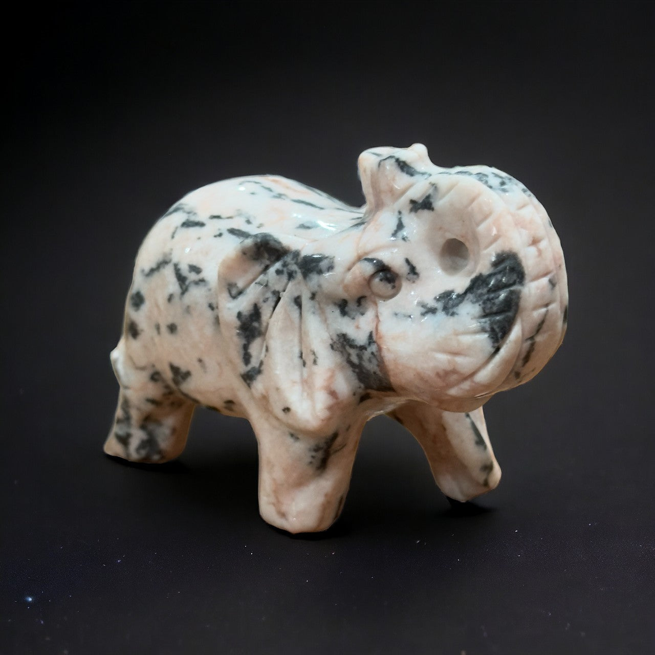 Pink Zebra Jasper Elephant | 480g