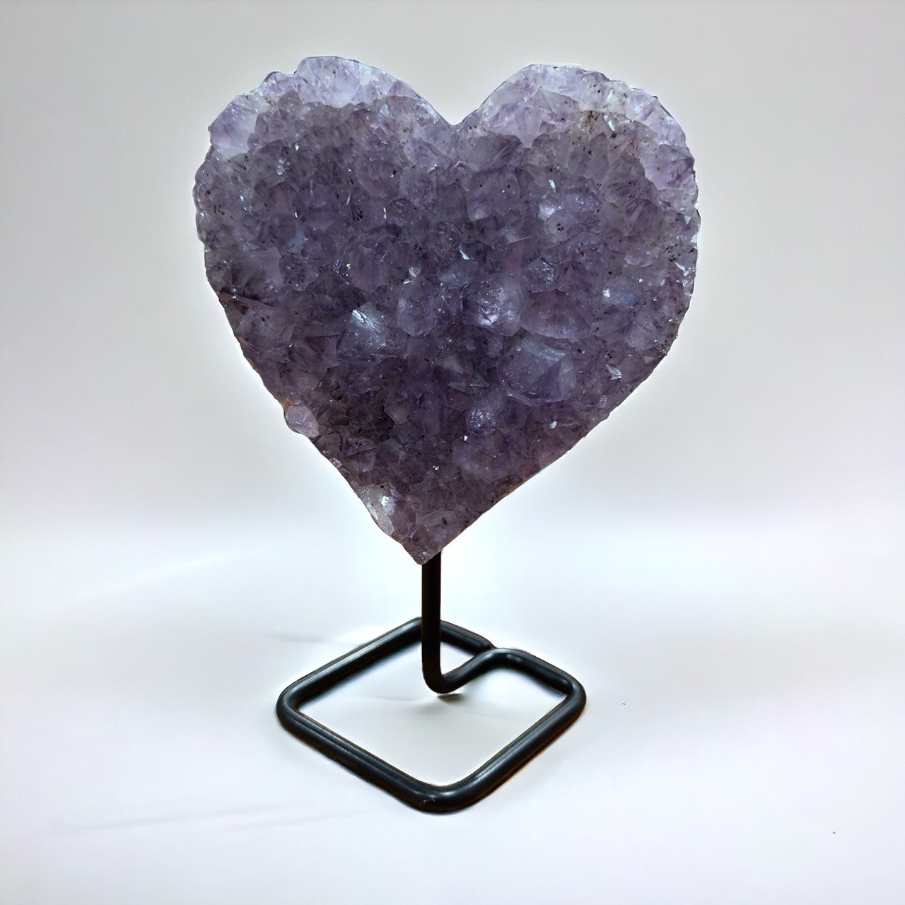 Amethyst Cluster Heart on Stand | 1.5kg