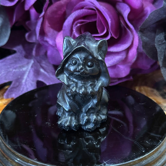Obsidian Cat with Cape