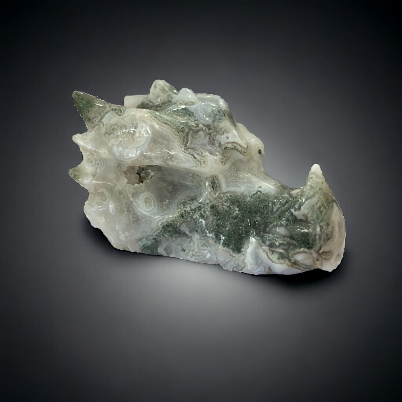 Moss Agate Dragonhead | 279g