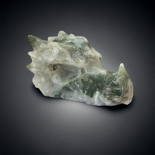 Moss Agate Dragonhead | 279g