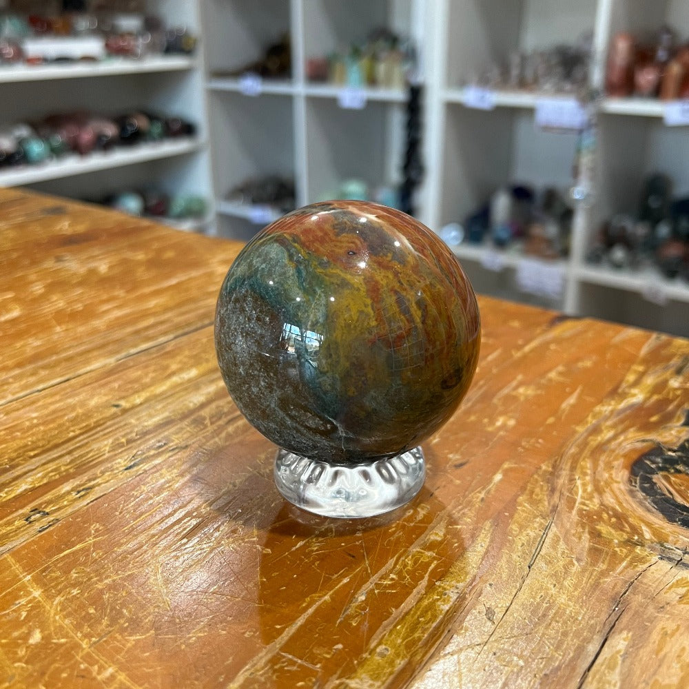 Ocean Jasper Sphere