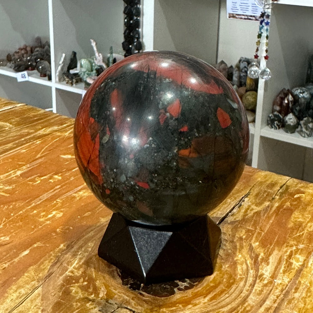 African Bloodstone Sphere