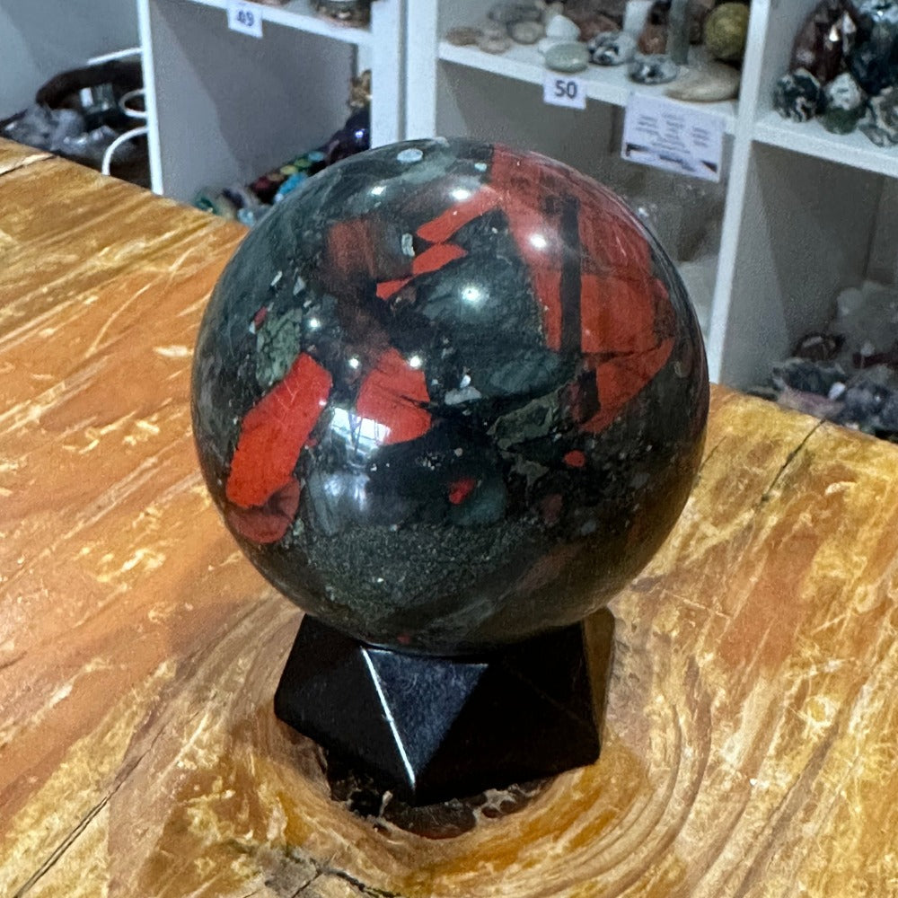 African Bloodstone Sphere