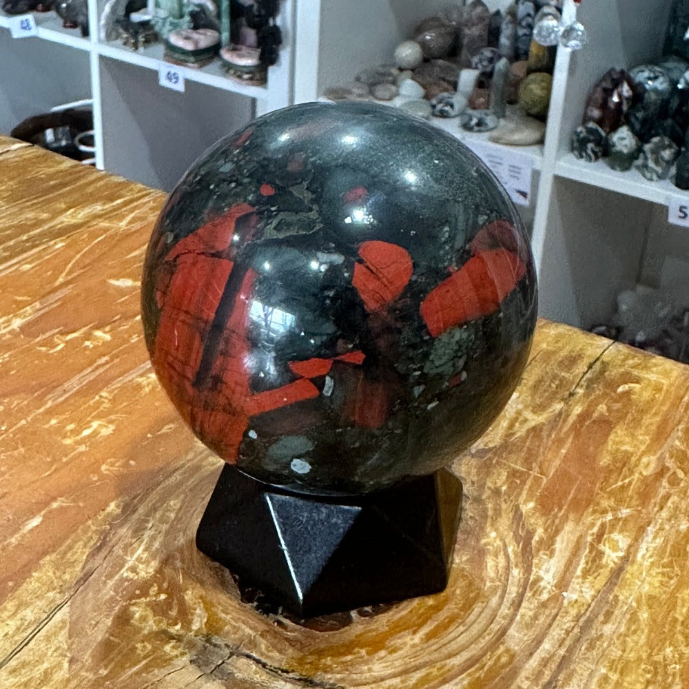 African Bloodstone Sphere