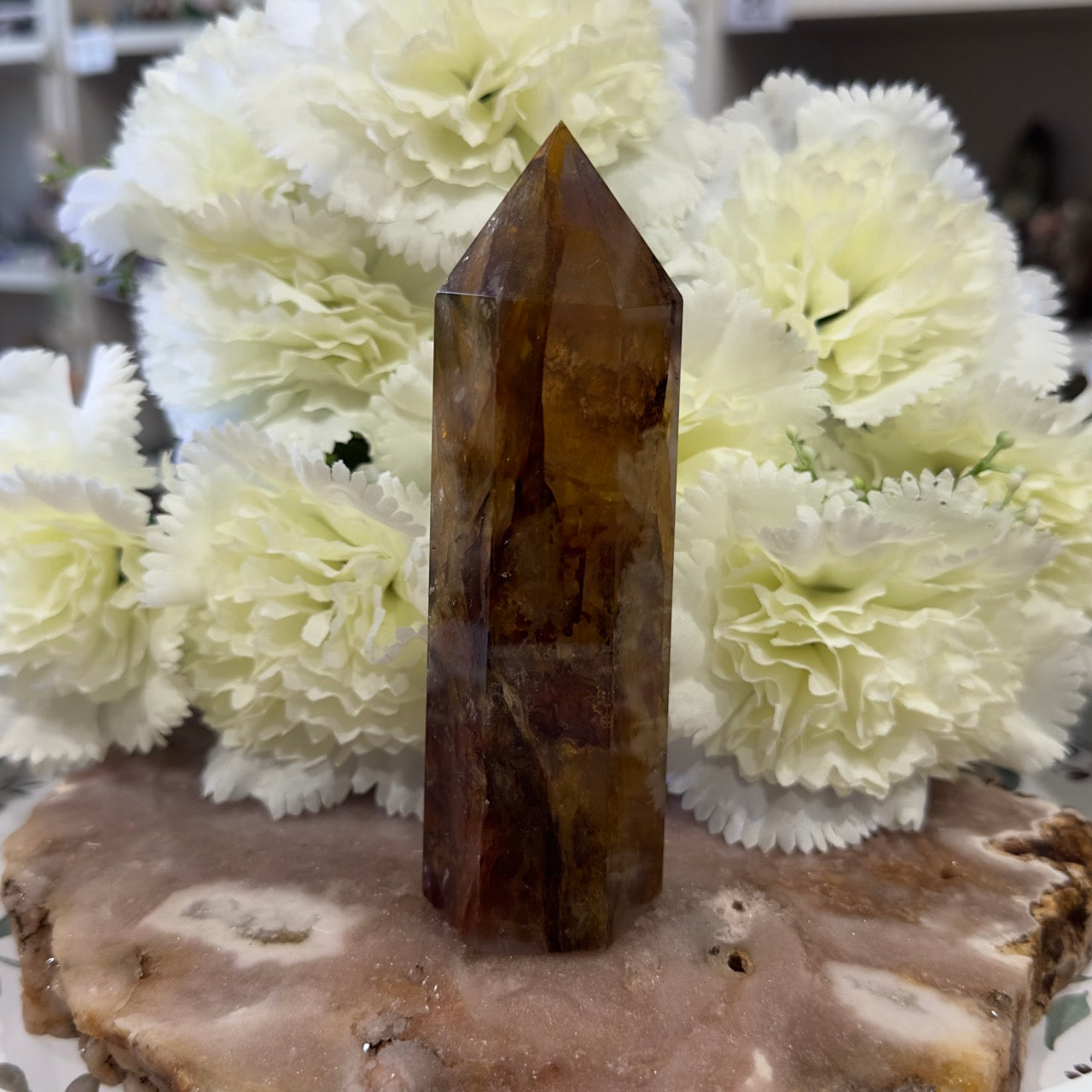 Golden Healer Tower with Fire Quartz