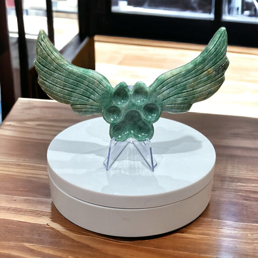 Paw Wings | Green Aventurine