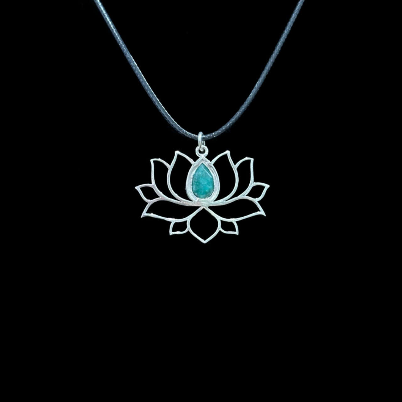 Emerald Lotus Pendant