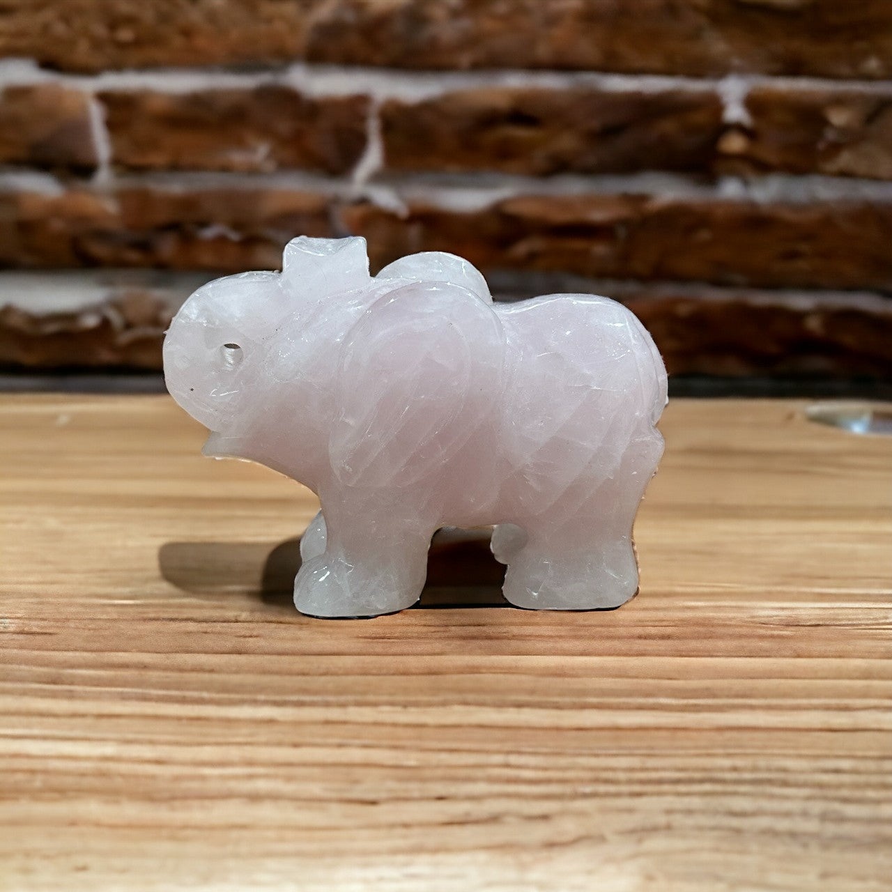 Rose Quartz Elephant | 973g