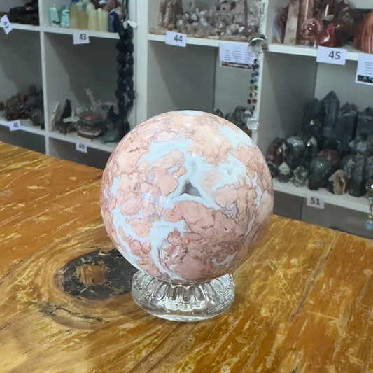 Pink Agate Sphere