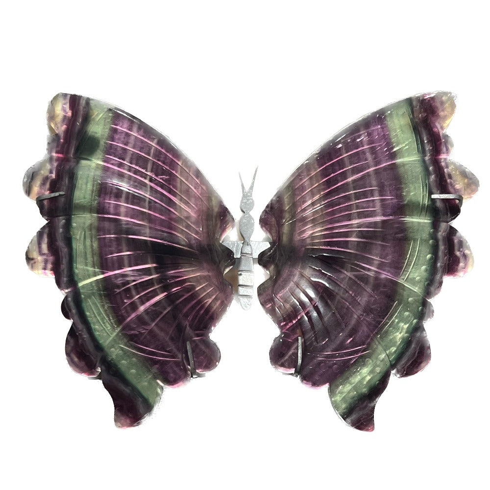 Fluorite Butterfly Wings with stand