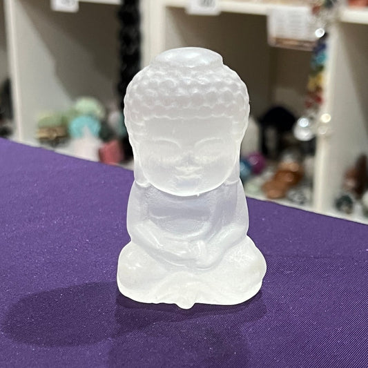 Selenite Buddha