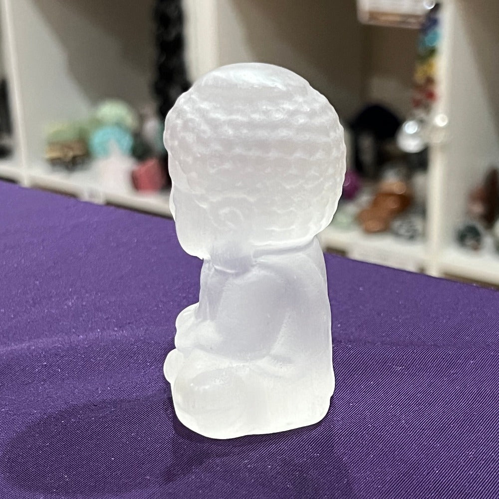 Selenite Buddha