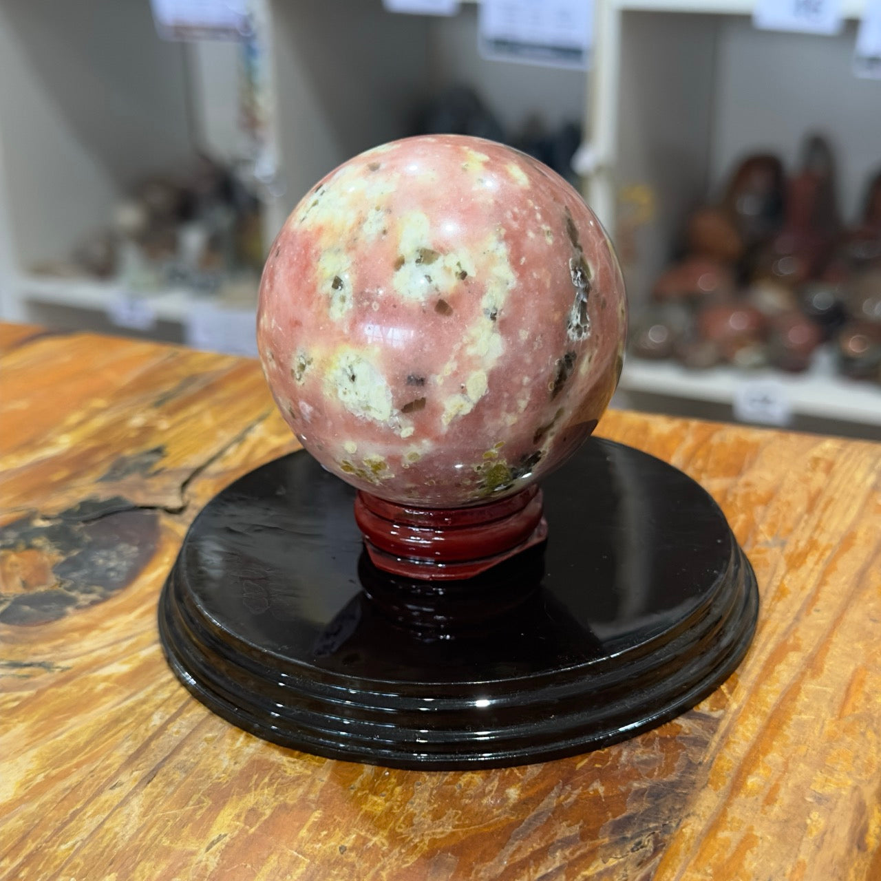 Plum Blossom Jade Sphere