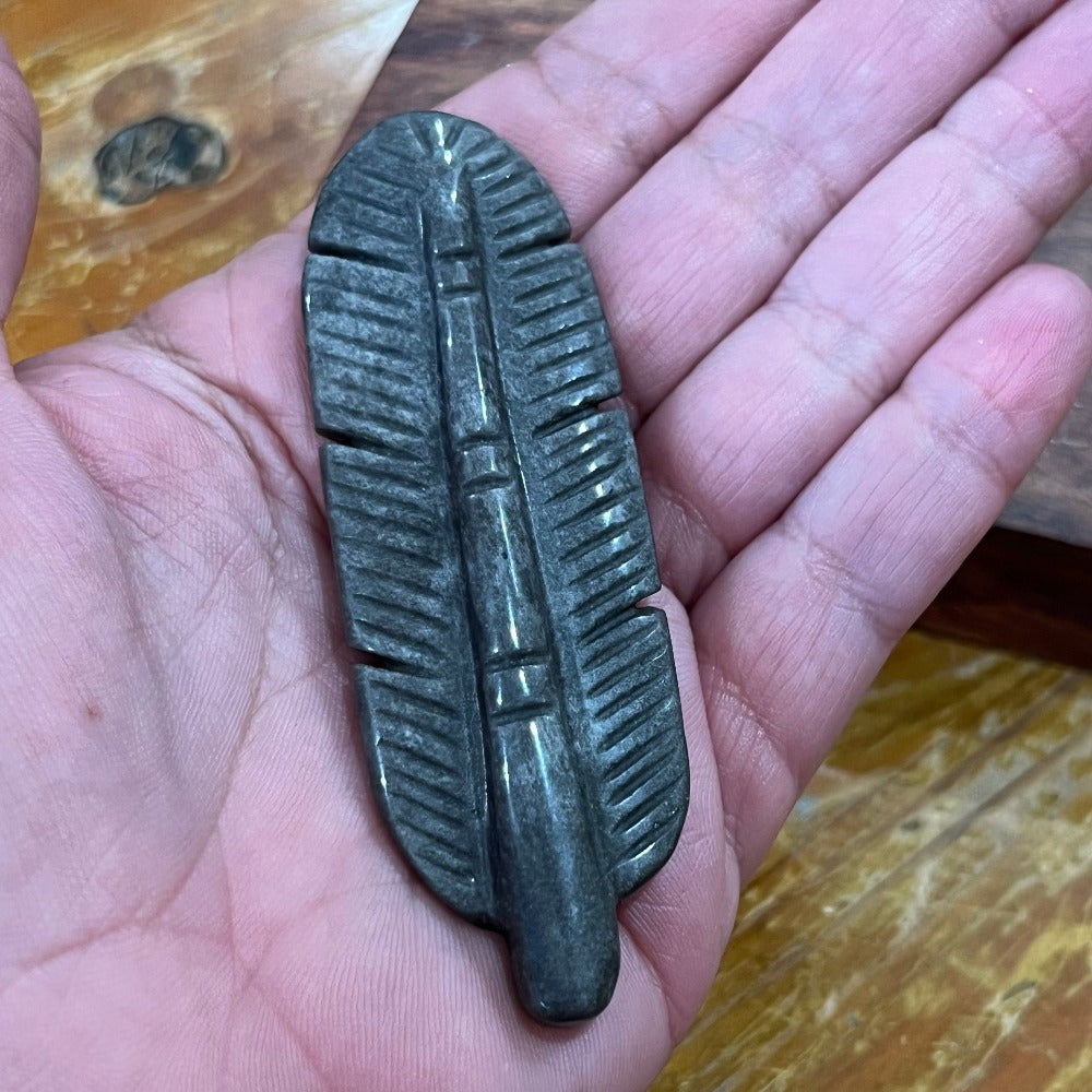 Silver Obsidian Feather