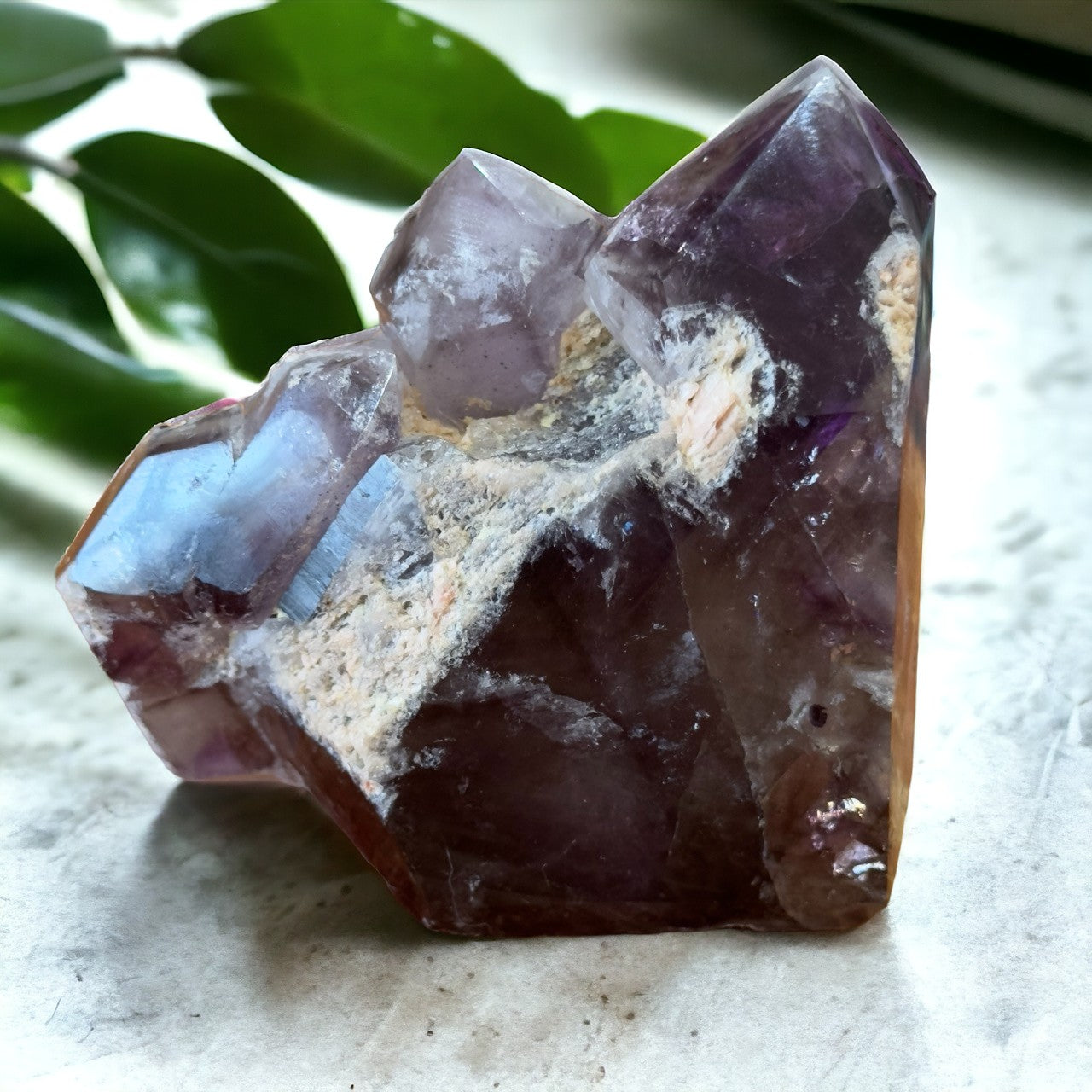 Amethyst & Smokey Quartz Enhydro | 558g