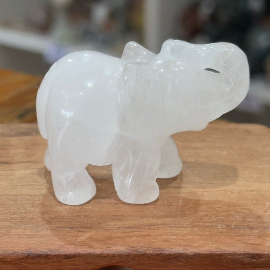 Clear Quartz Elephant