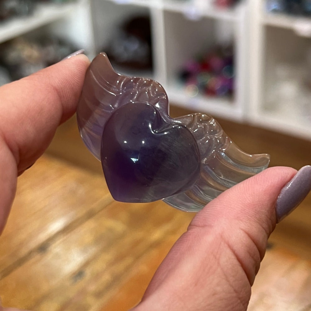 Fluorite Heart Wings