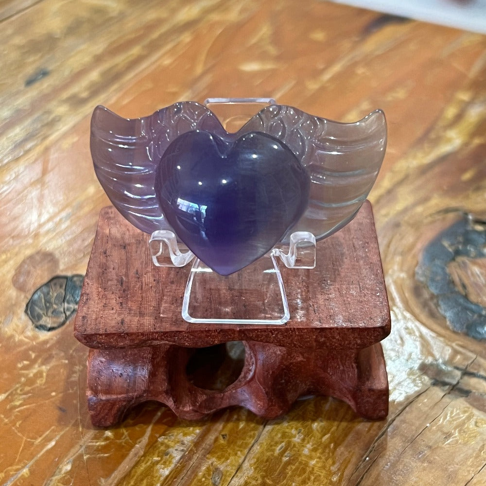 Fluorite Heart Wings