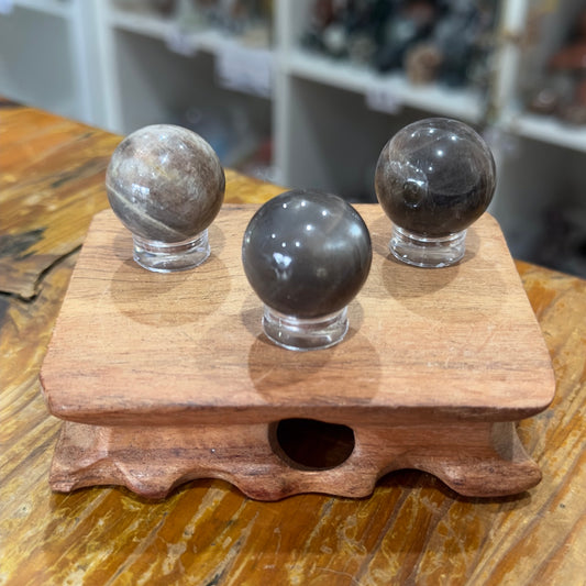 Black Moonstone Mini Spheres