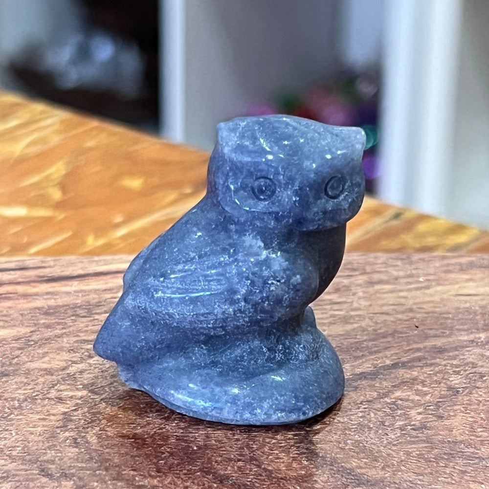 Blue Aventurine Owl