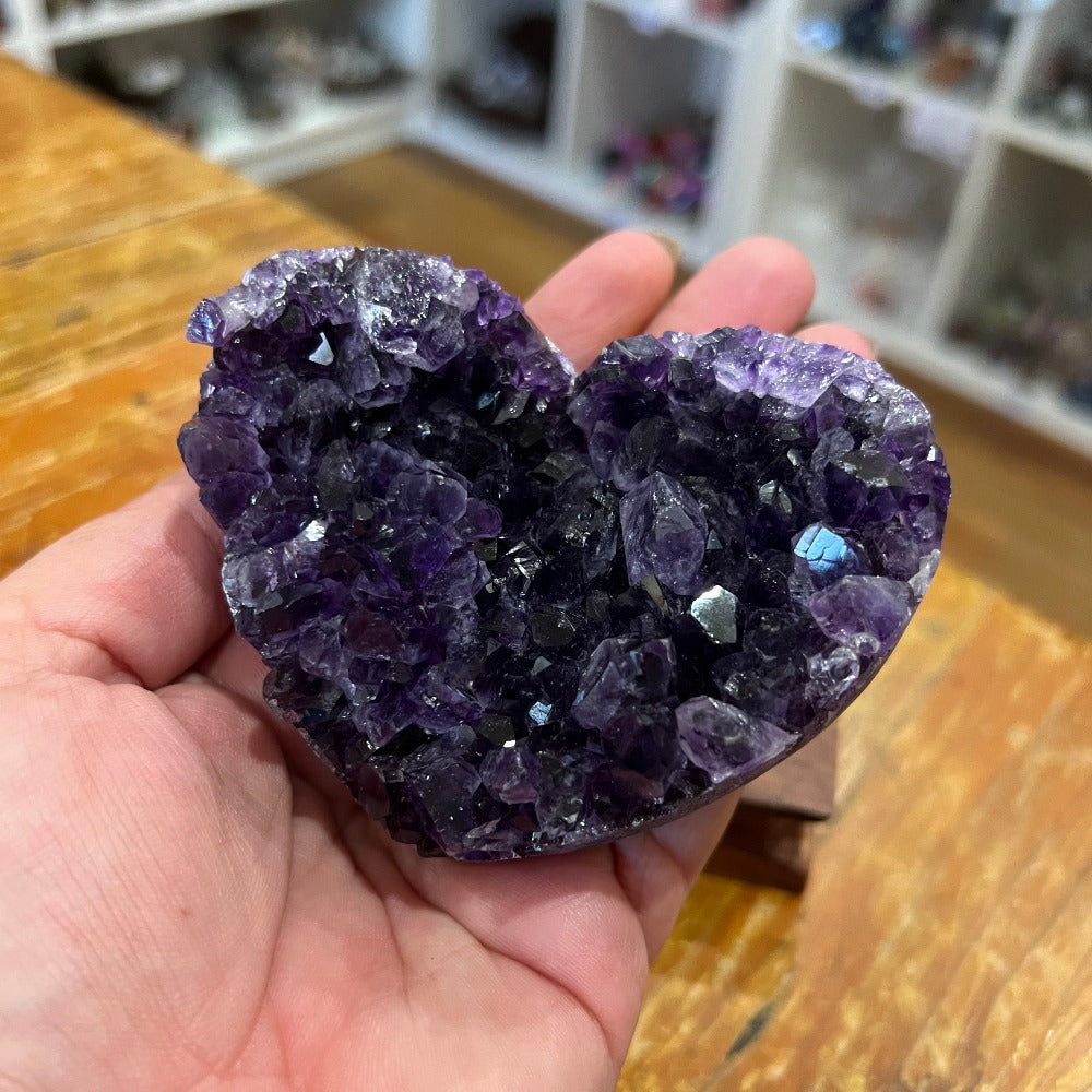 Amethyst Cluster Heart | 248g