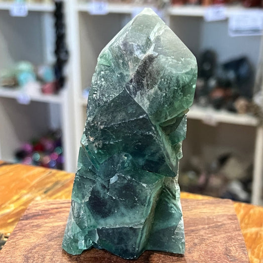 Fluorite Specimen Tower - Green