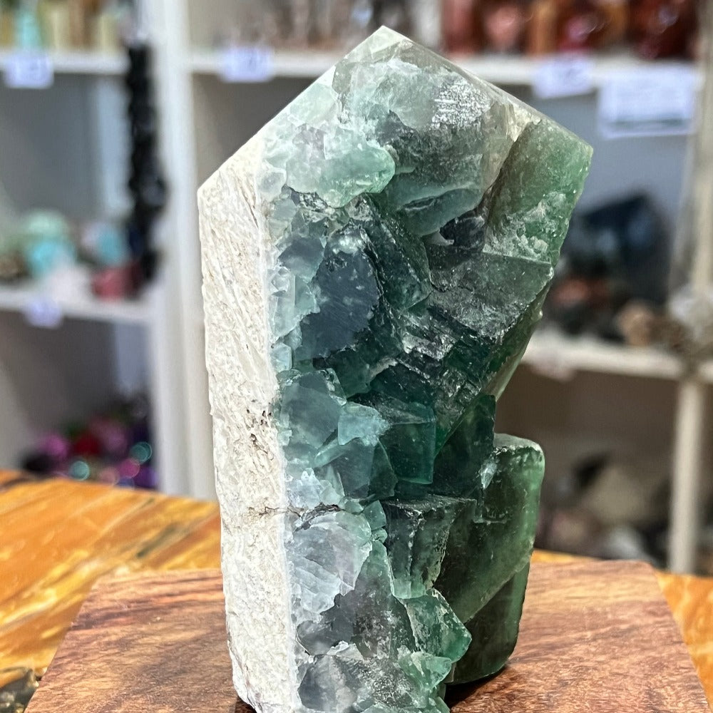 Fluorite Specimen Tower - Green