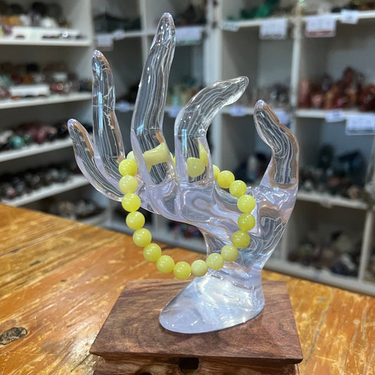 Lemon Jade Bracelet - 8mm