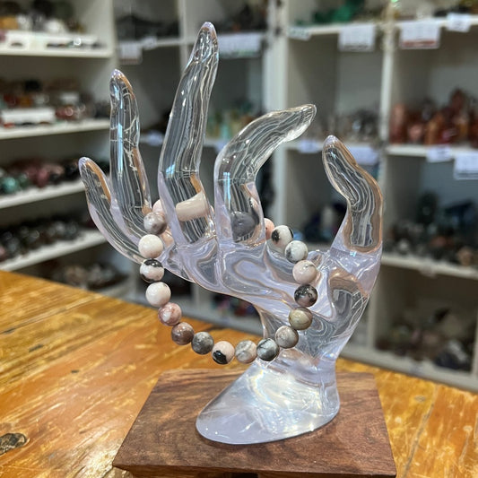 Pink Zebra Jasper Bracelet - 8mm