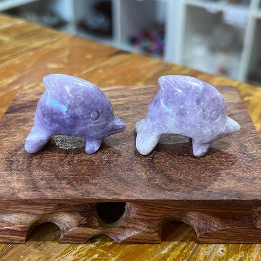 Lepidolite Dolphin - Small