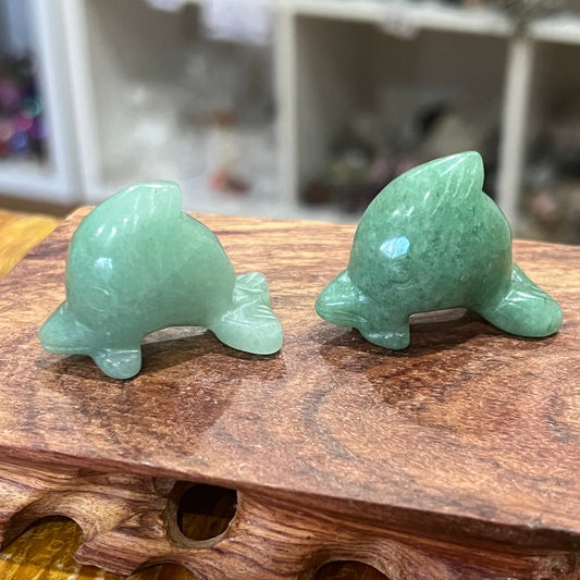 Green Aventurine Dolphin - Small